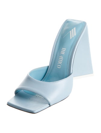 Attico Leather Slides