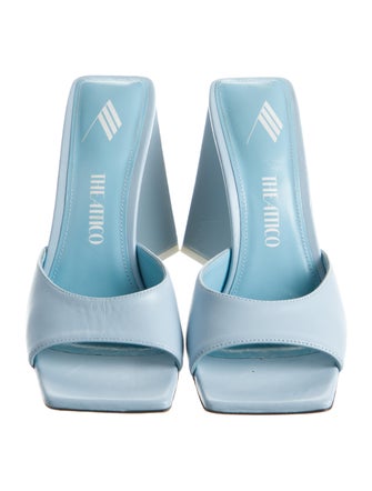 Attico Leather Slides