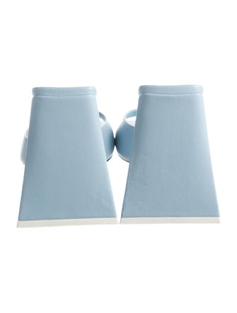 Attico Leather Slides