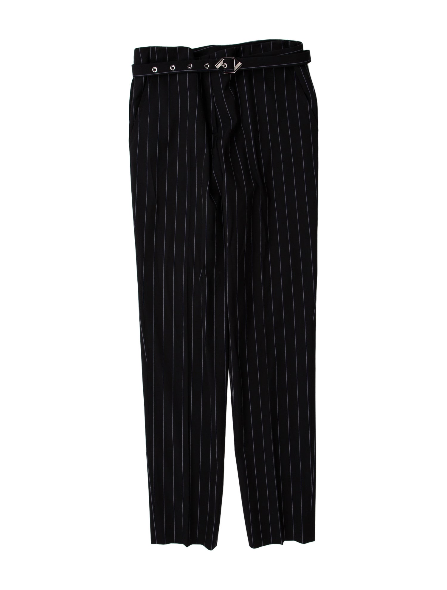 Attico Striped Straight Leg Pants