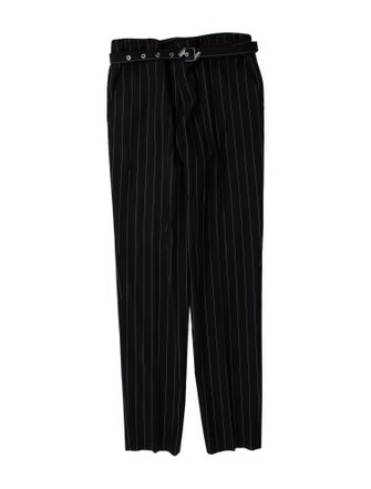 Attico Striped Straight Leg Pants