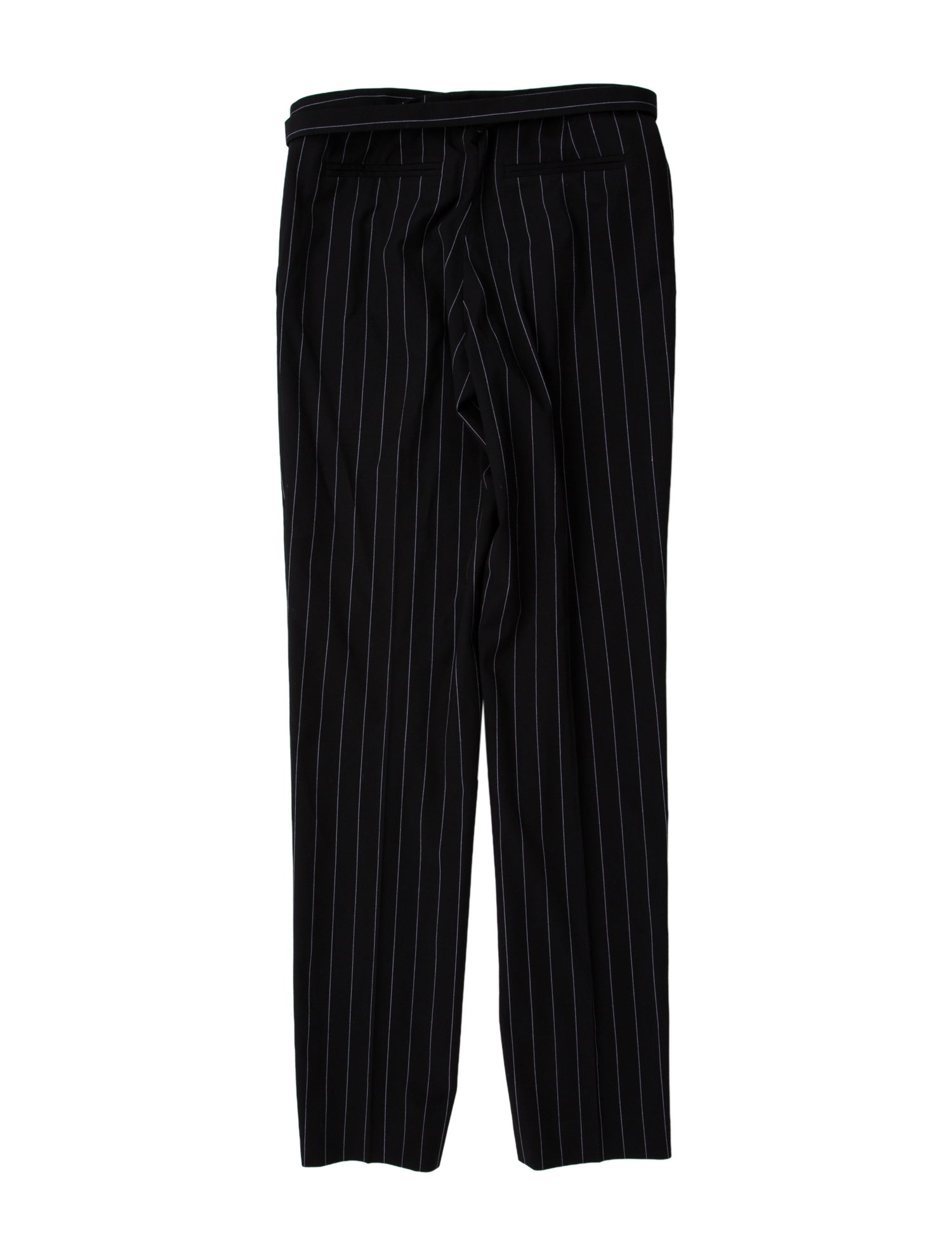Attico Striped Straight Leg Pants