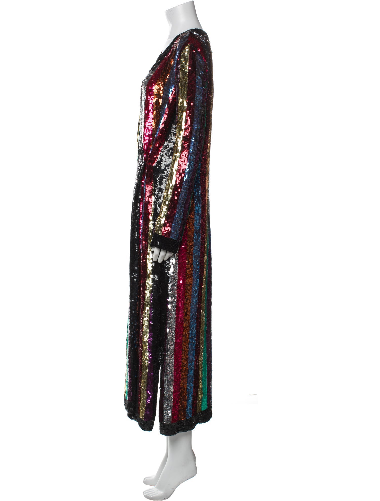 Attico Patterned Long Dress w/ Tags