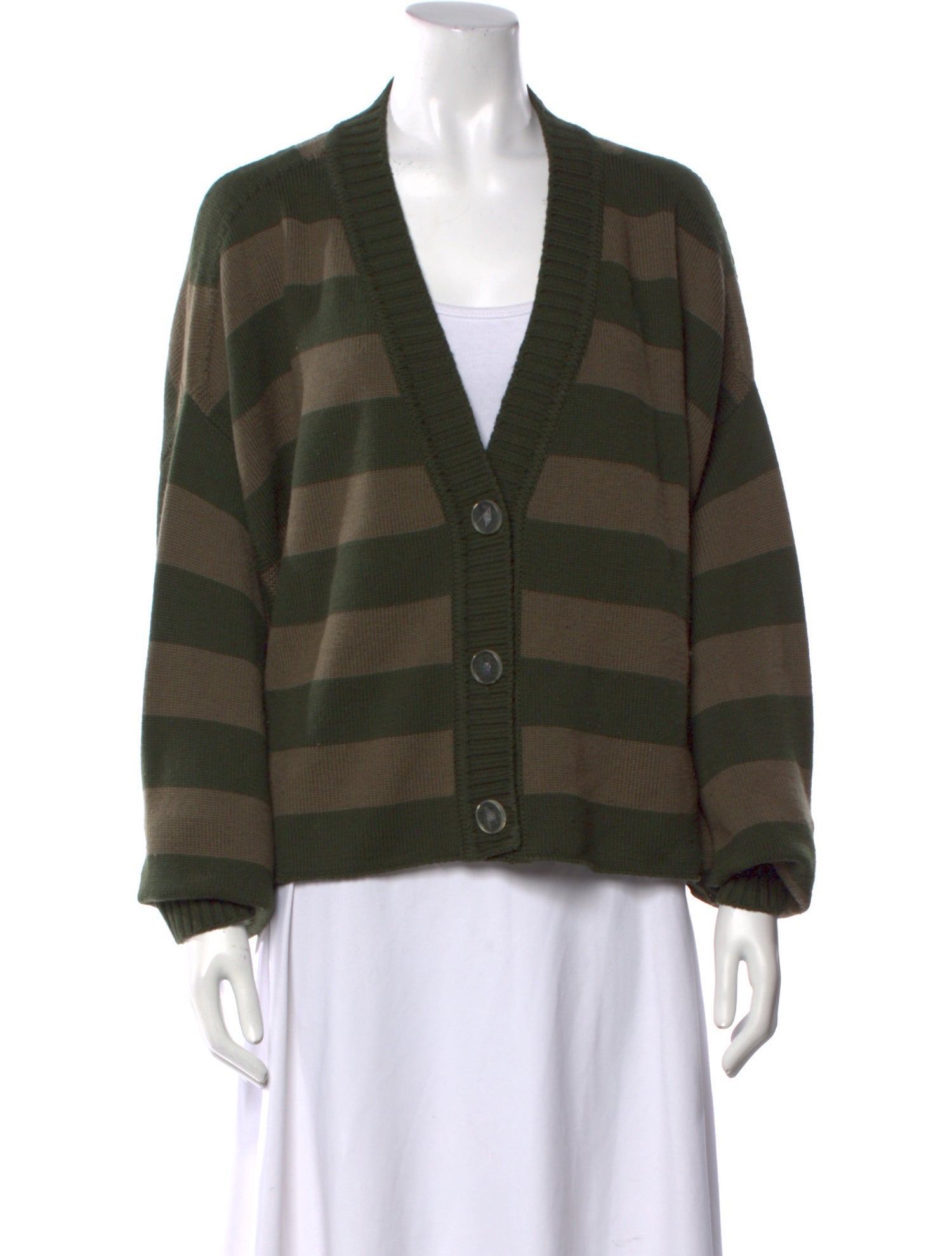 Attico Merino Wool Striped Sweater