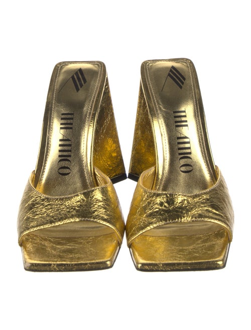 Attico Leather Slides