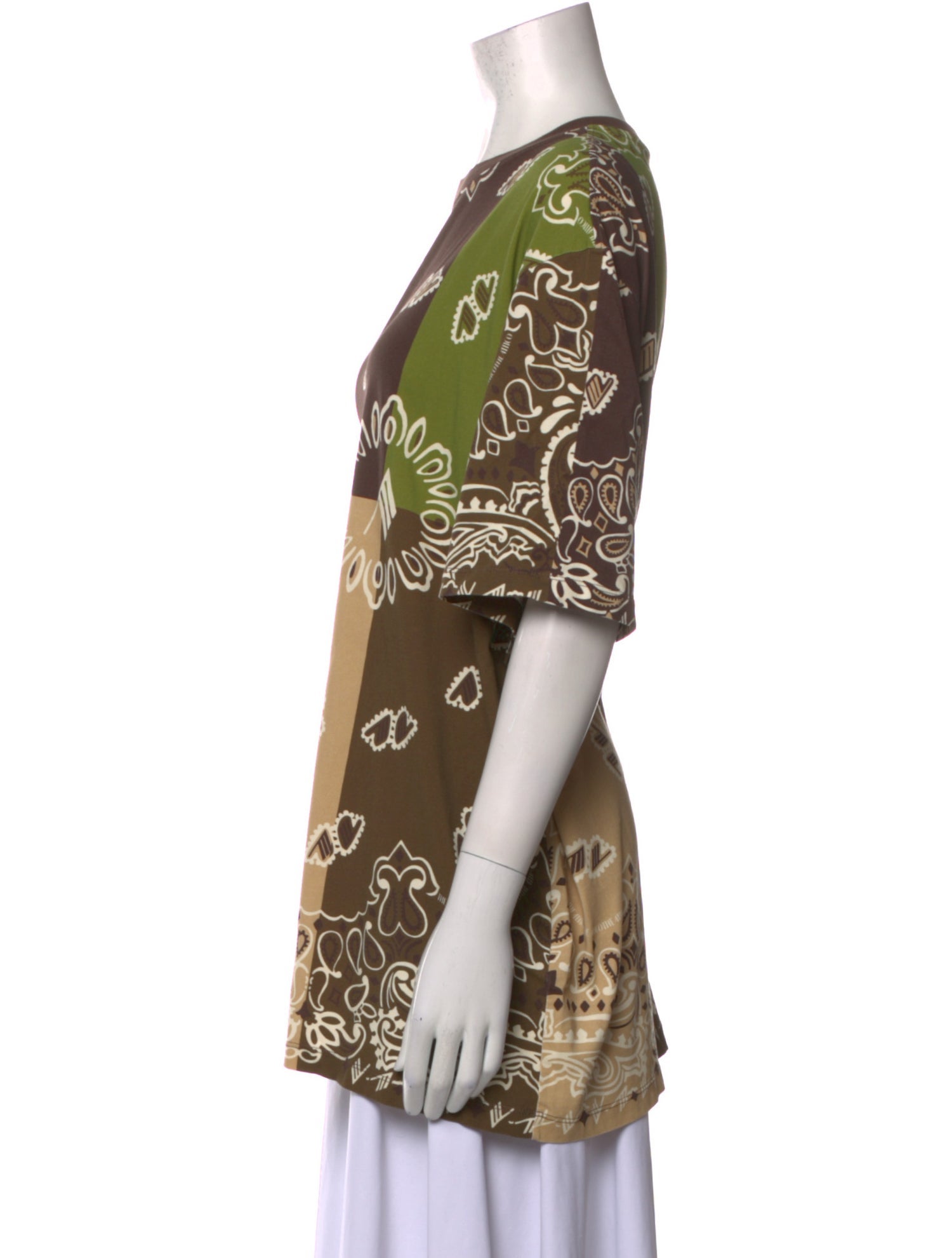 Attico Printed Crew Neck T-Shirt