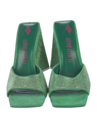 Attico Crystal Crystal Embellishments Slides