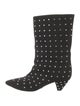 Attico Suede Crystal Embellishments Boots