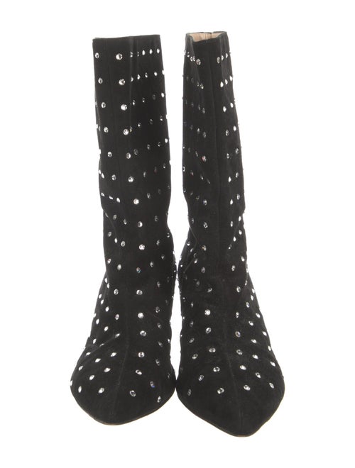 Attico Suede Crystal Embellishments Boots