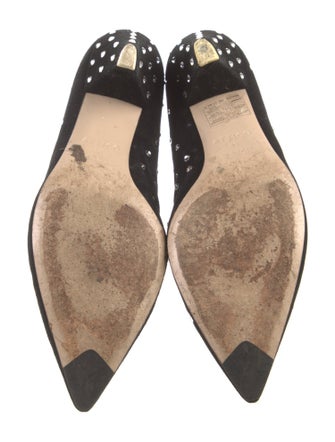 Attico Suede Crystal Embellishments Boots