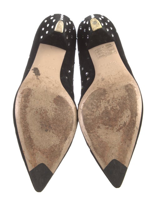 Attico Suede Crystal Embellishments Boots