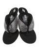 Attico Suede Crystal Embellishments Slides