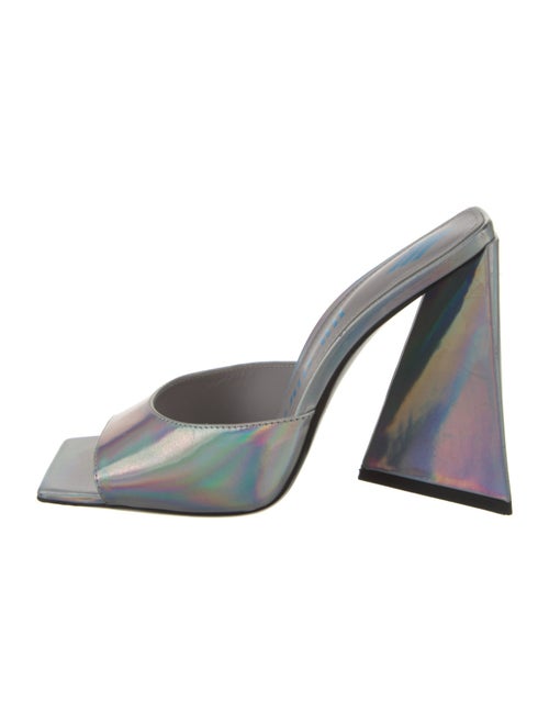 Attico Leather Printed Slides