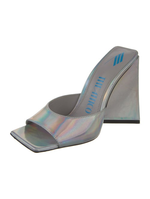 Attico Leather Printed Slides