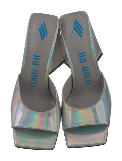 Attico Leather Printed Slides