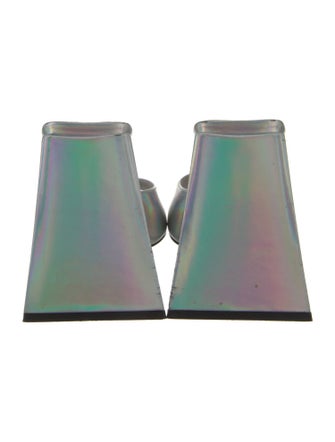 Attico Leather Printed Slides