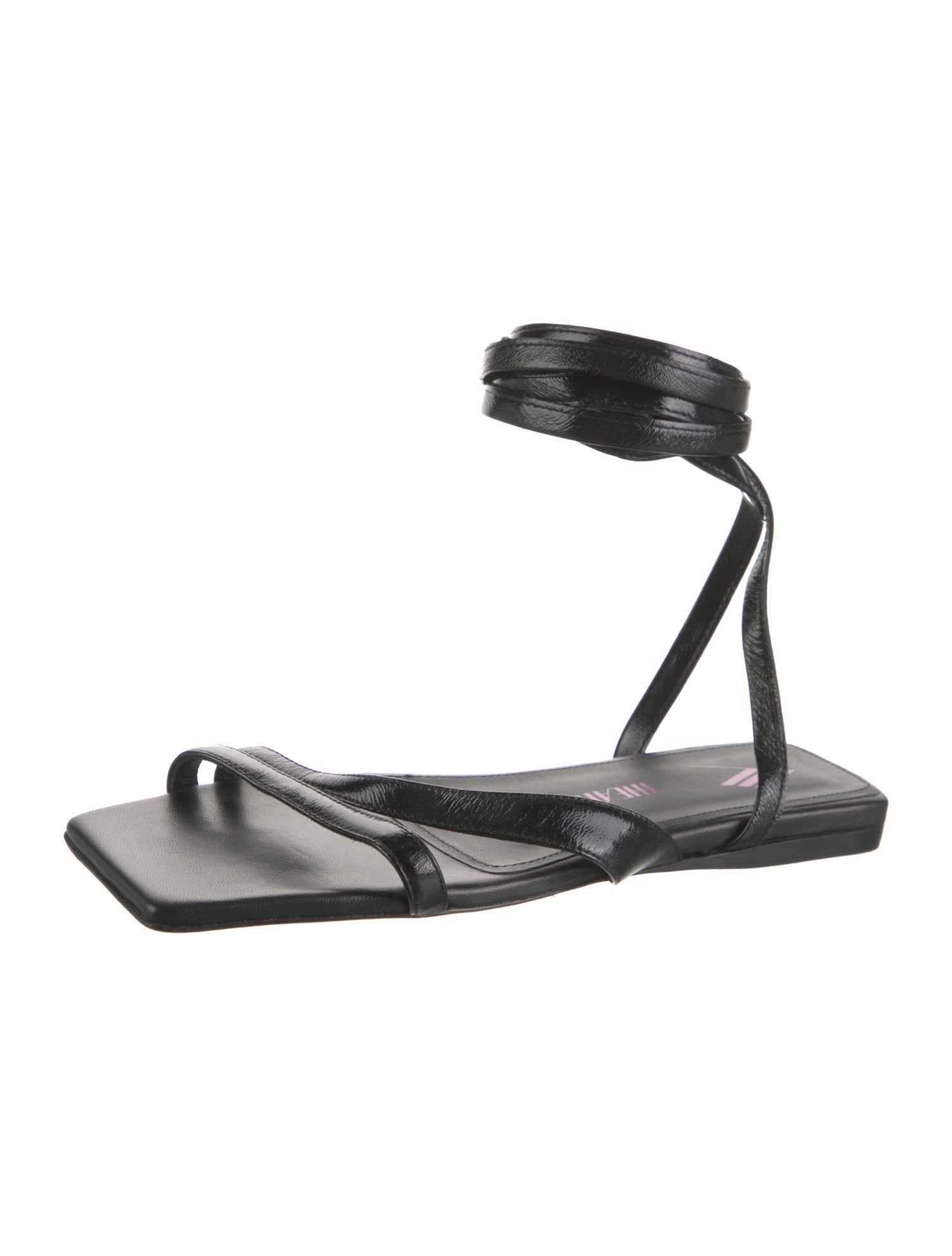 Attico Leather Gladiator Sandals