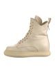Attico Canvas Combat Boots