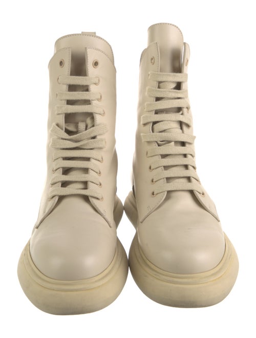 Attico Canvas Combat Boots