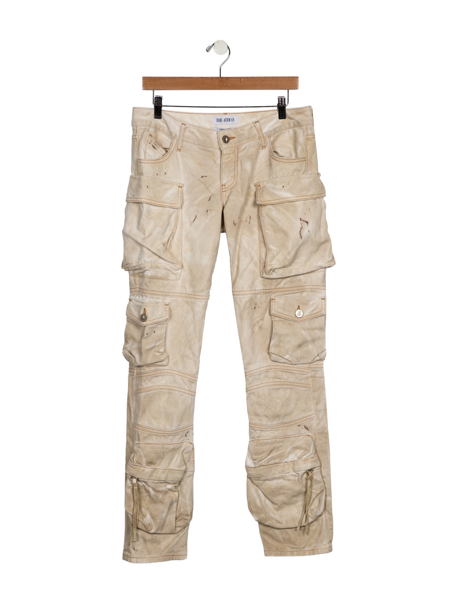 Attico Mid-Rise Skinny Leg Jeans