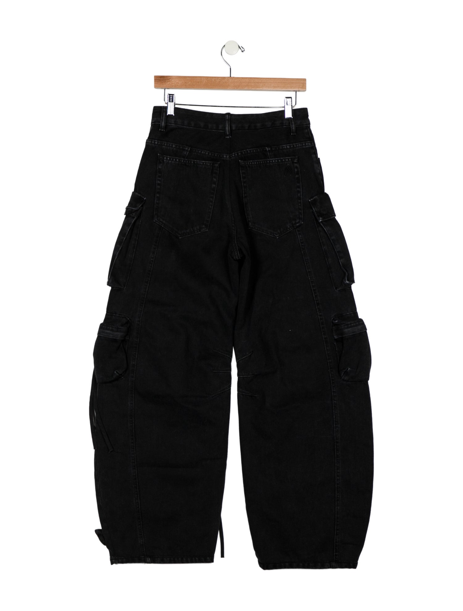 Attico High-Rise Wide Leg Jeans