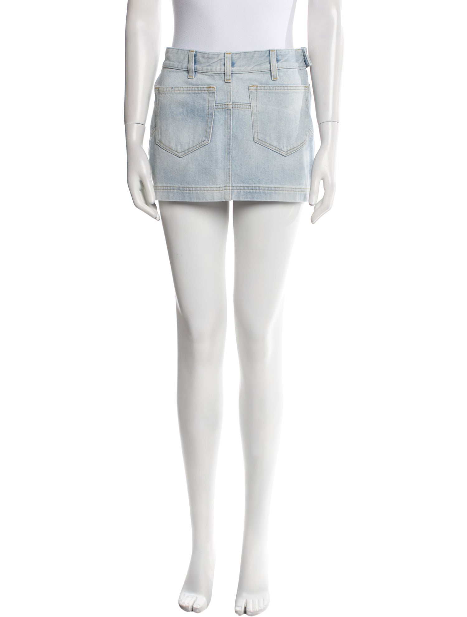 Attico Distressed Accents Mini Skirt