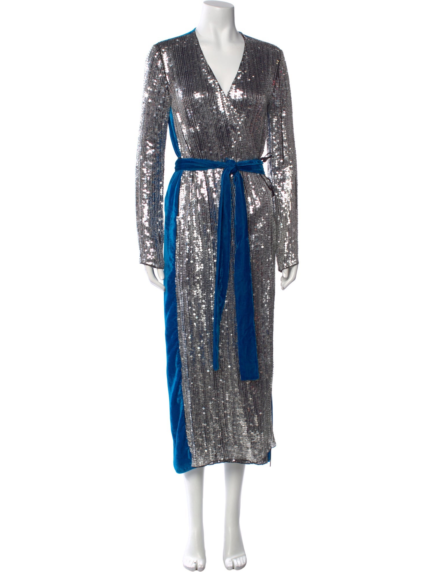 Attico Sequin Long Dress
