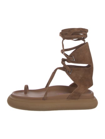 Attico Suede Gladiator Sandals