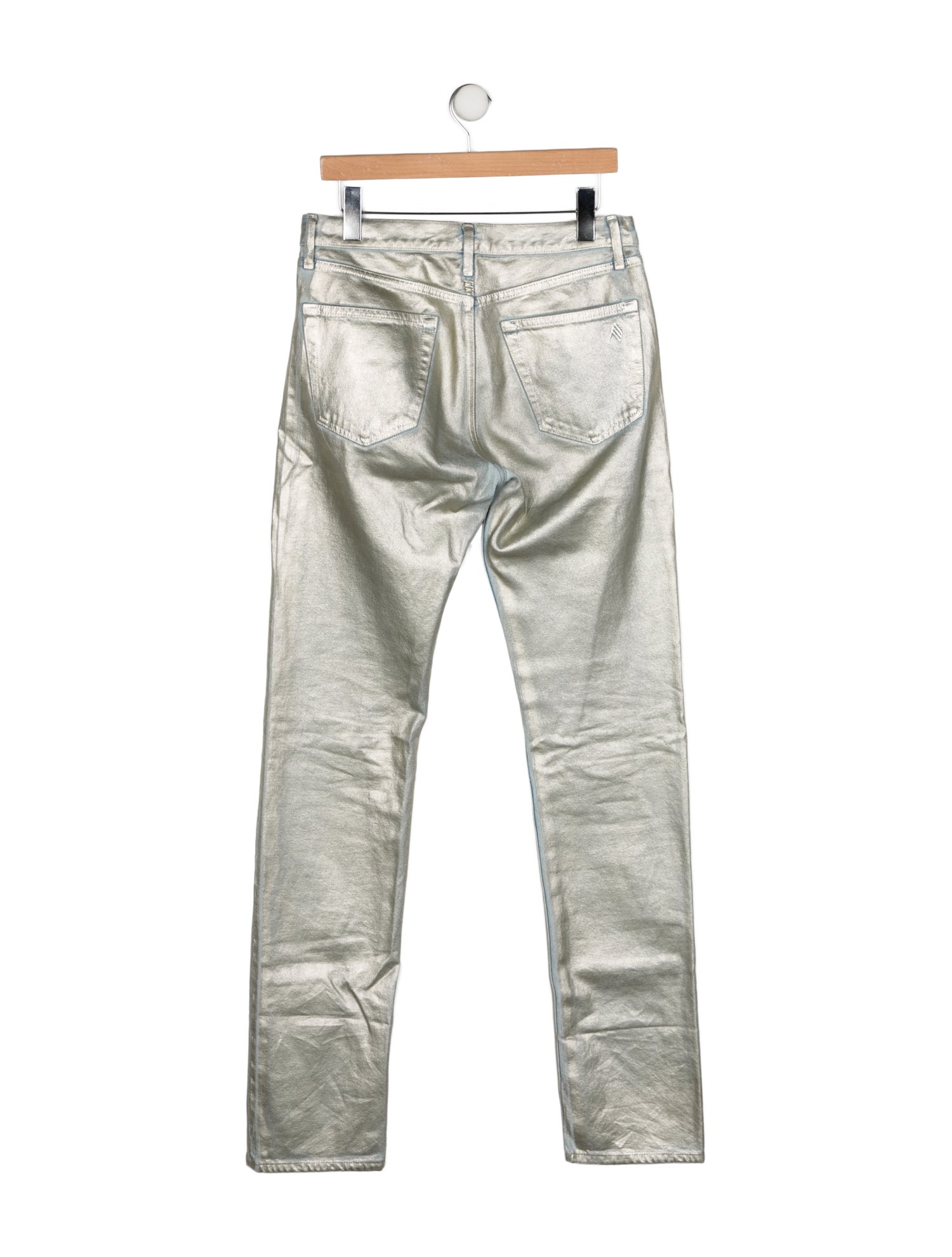 Attico Mid-Rise Straight Leg Jeans