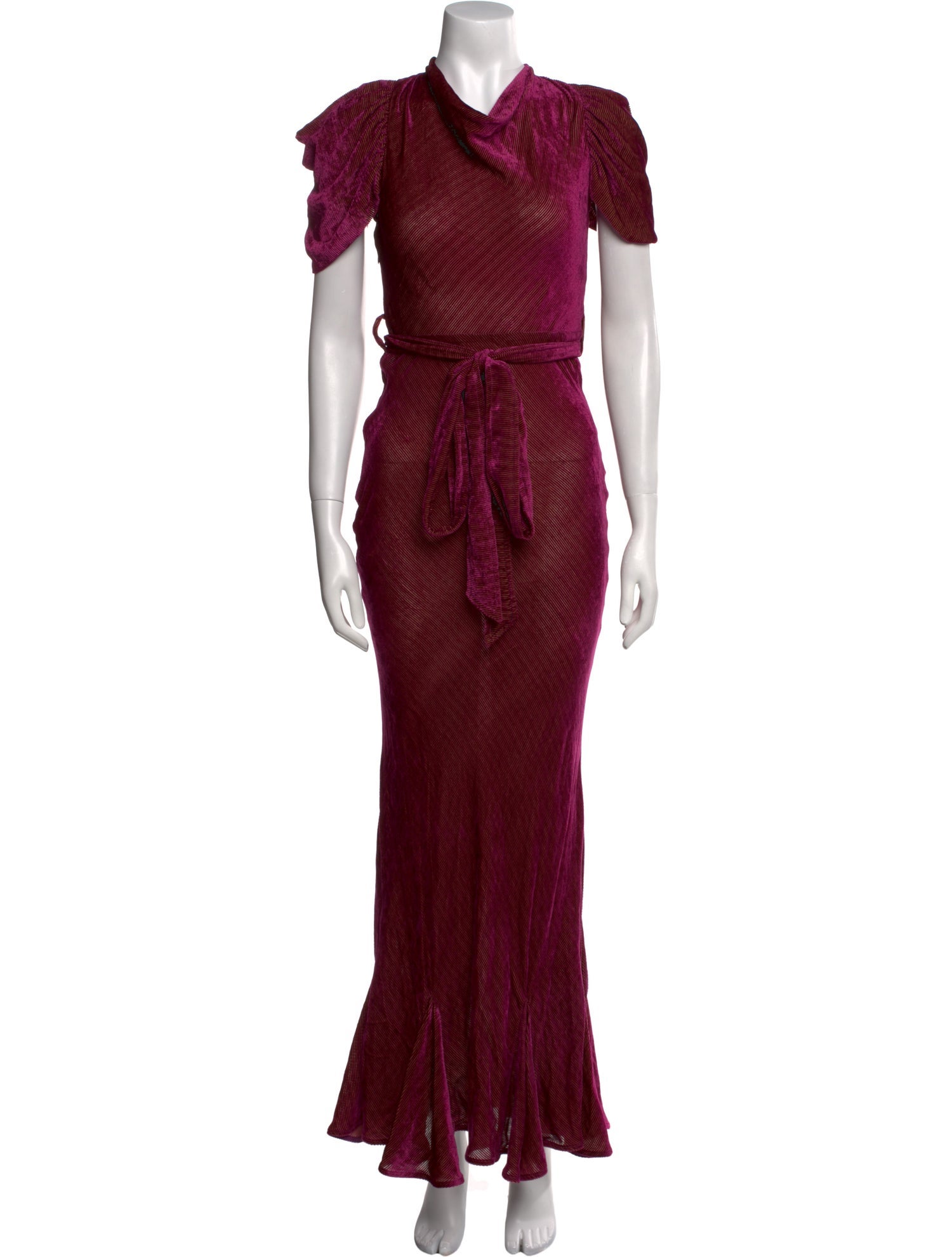 Attico Mock Neck Long Dress w/ Tags