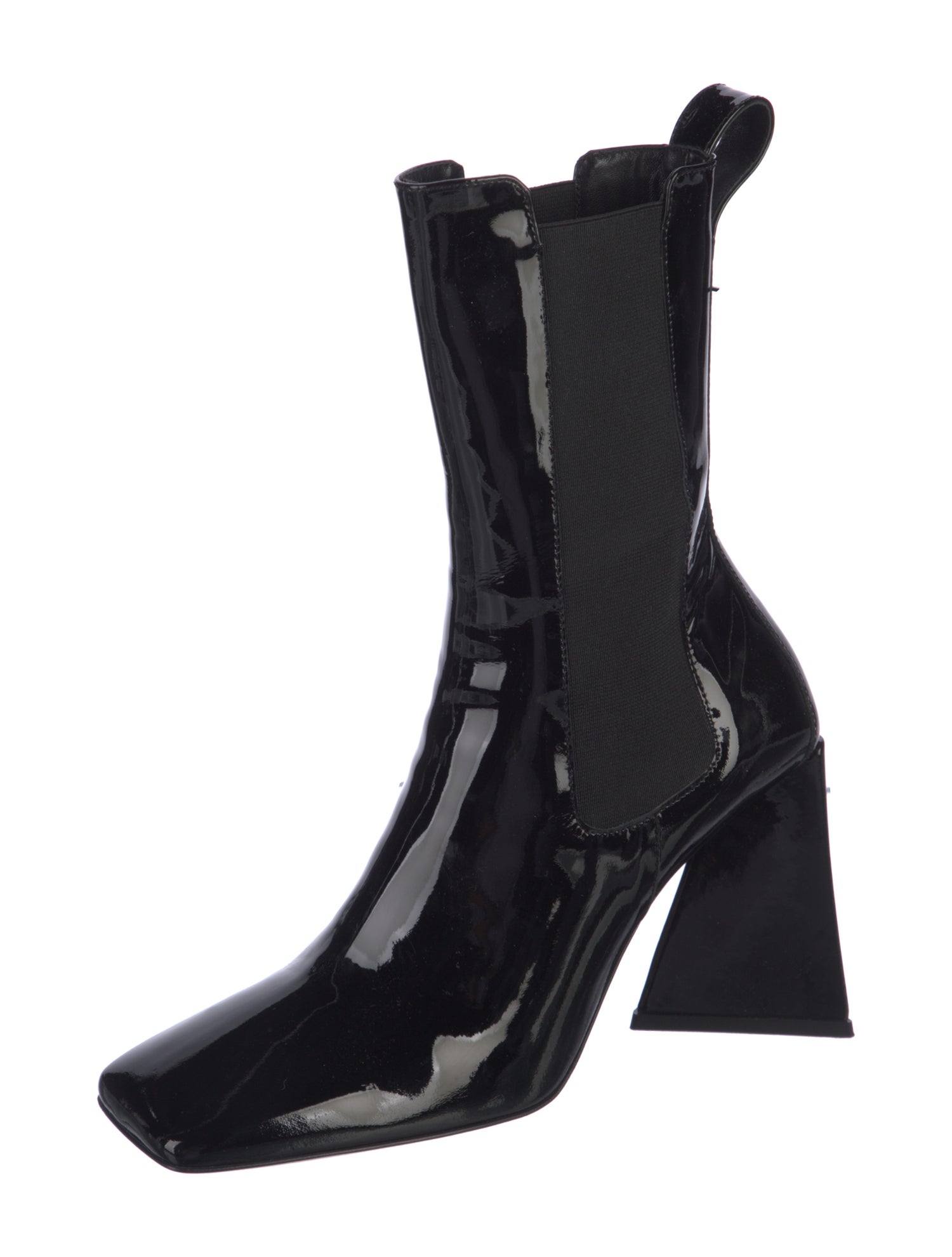 Attico Patent Leather Chelsea Boots