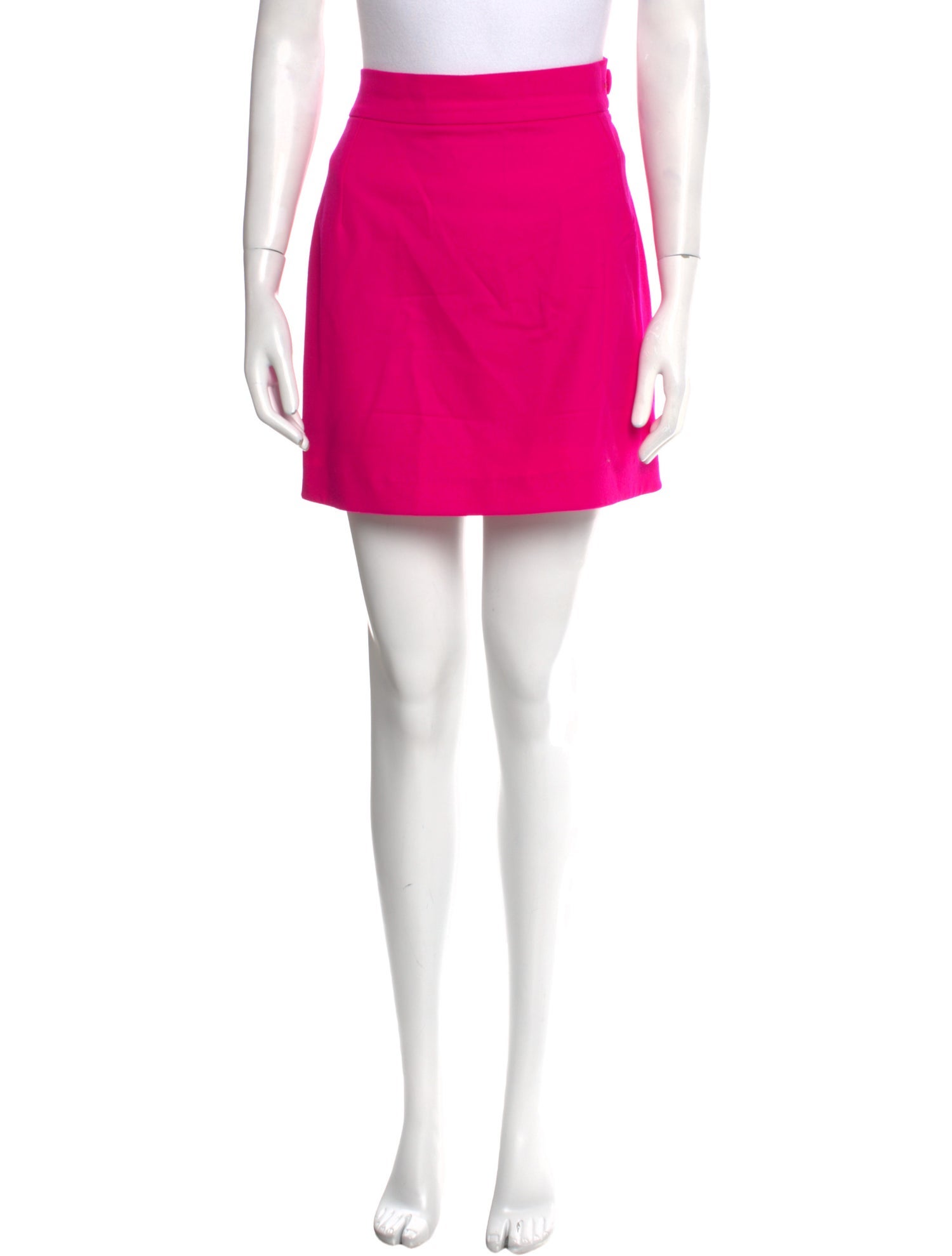 Attico Virgin Wool Mini Skirt