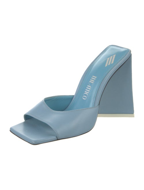 Attico Leather Slides