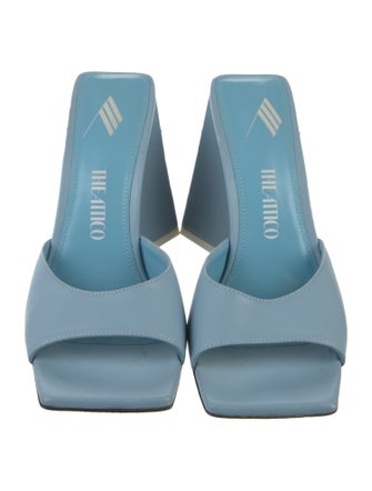 Attico Leather Slides