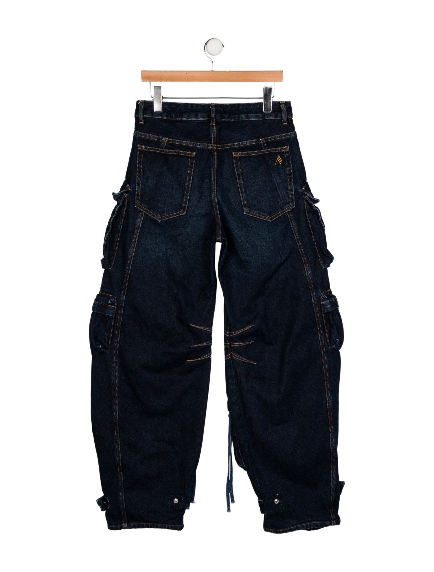 Attico High-Rise Wide Leg Jeans