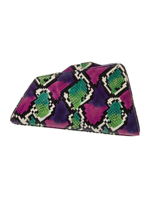 Attico Embossed Leather Clutch