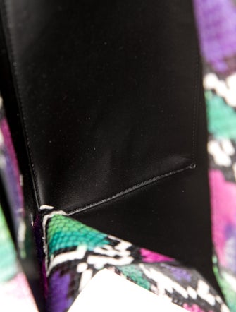 Attico Embossed Leather Clutch