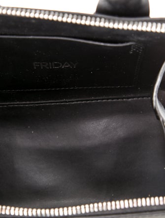 Attico Leather Top Handle Bag