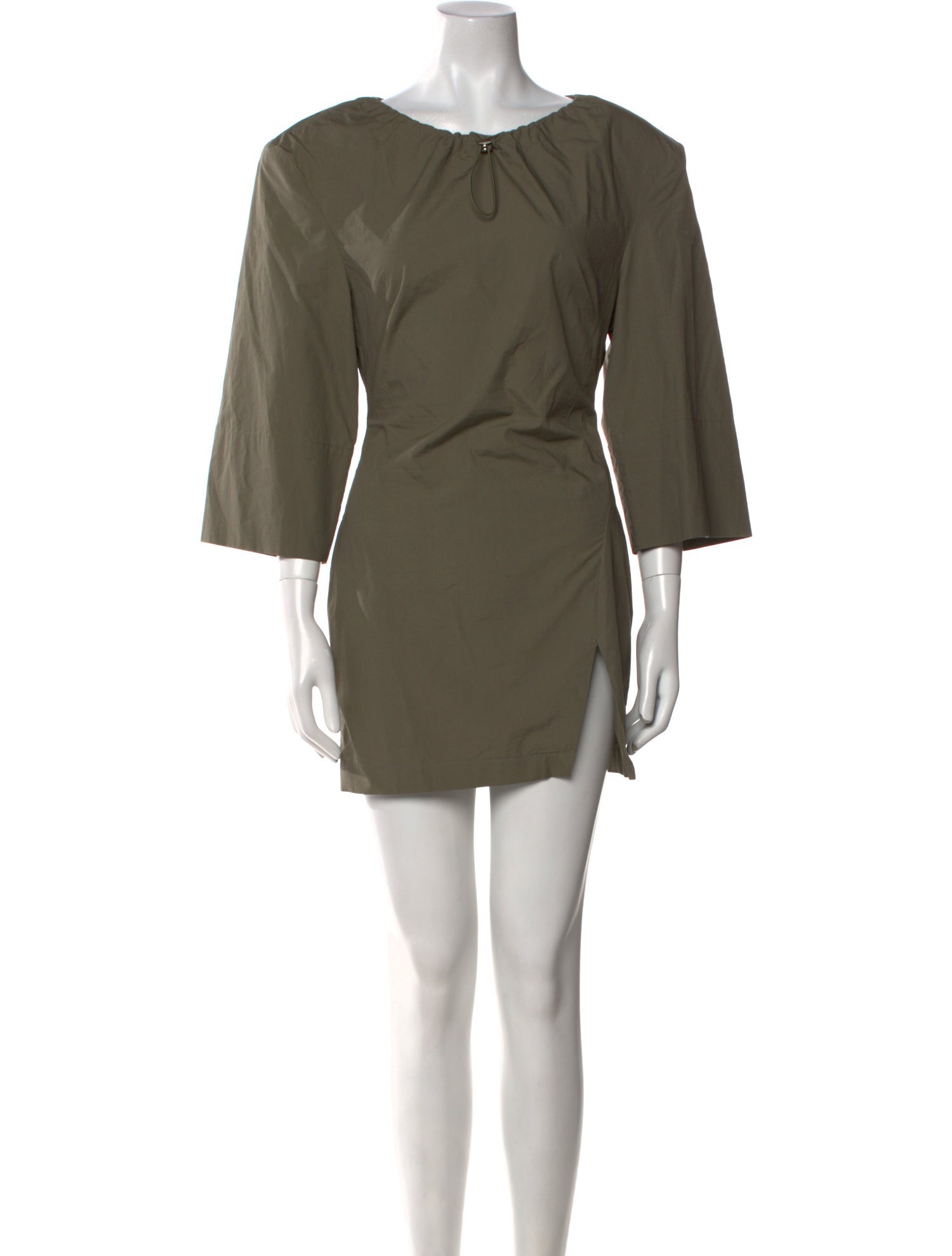 Attico Scoop Neck Mini Dress