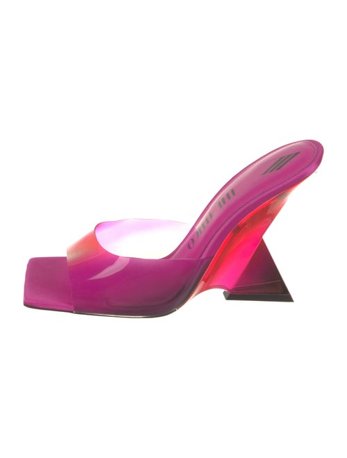 Attico Leather Slides