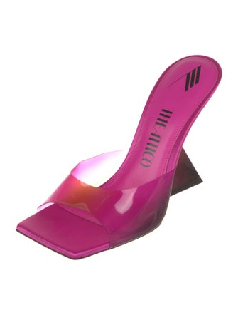 Attico Leather Slides