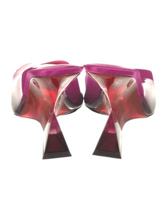 Attico Leather Slides