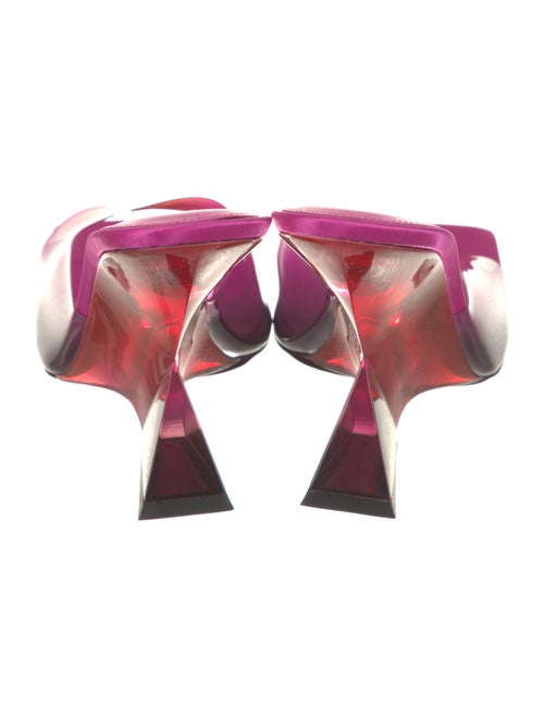 Attico Leather Slides