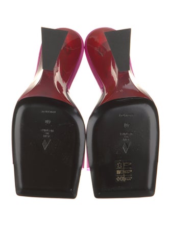 Attico Leather Slides