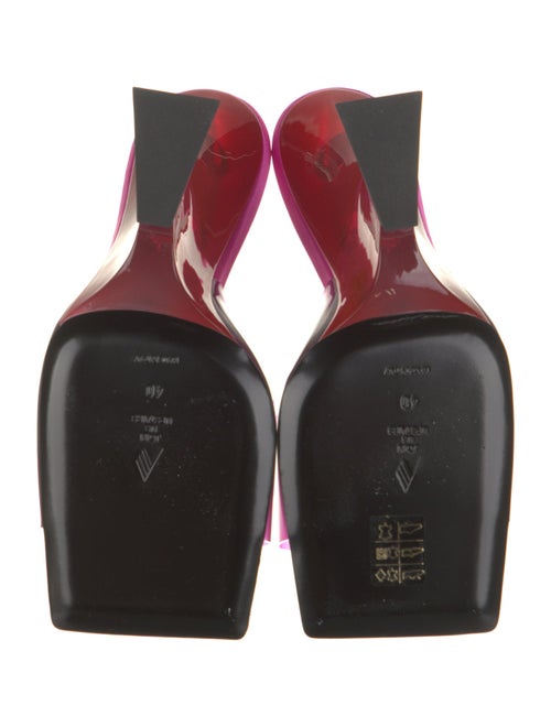 Attico Leather Slides