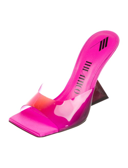 Attico Leather Slides