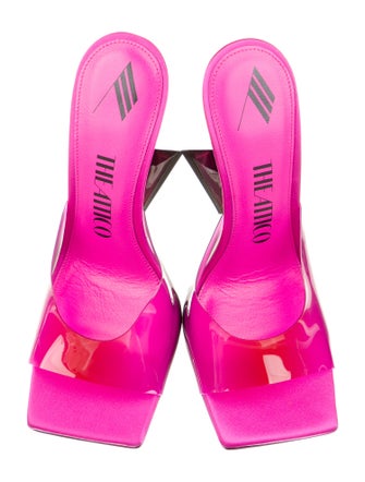 Attico Leather Slides