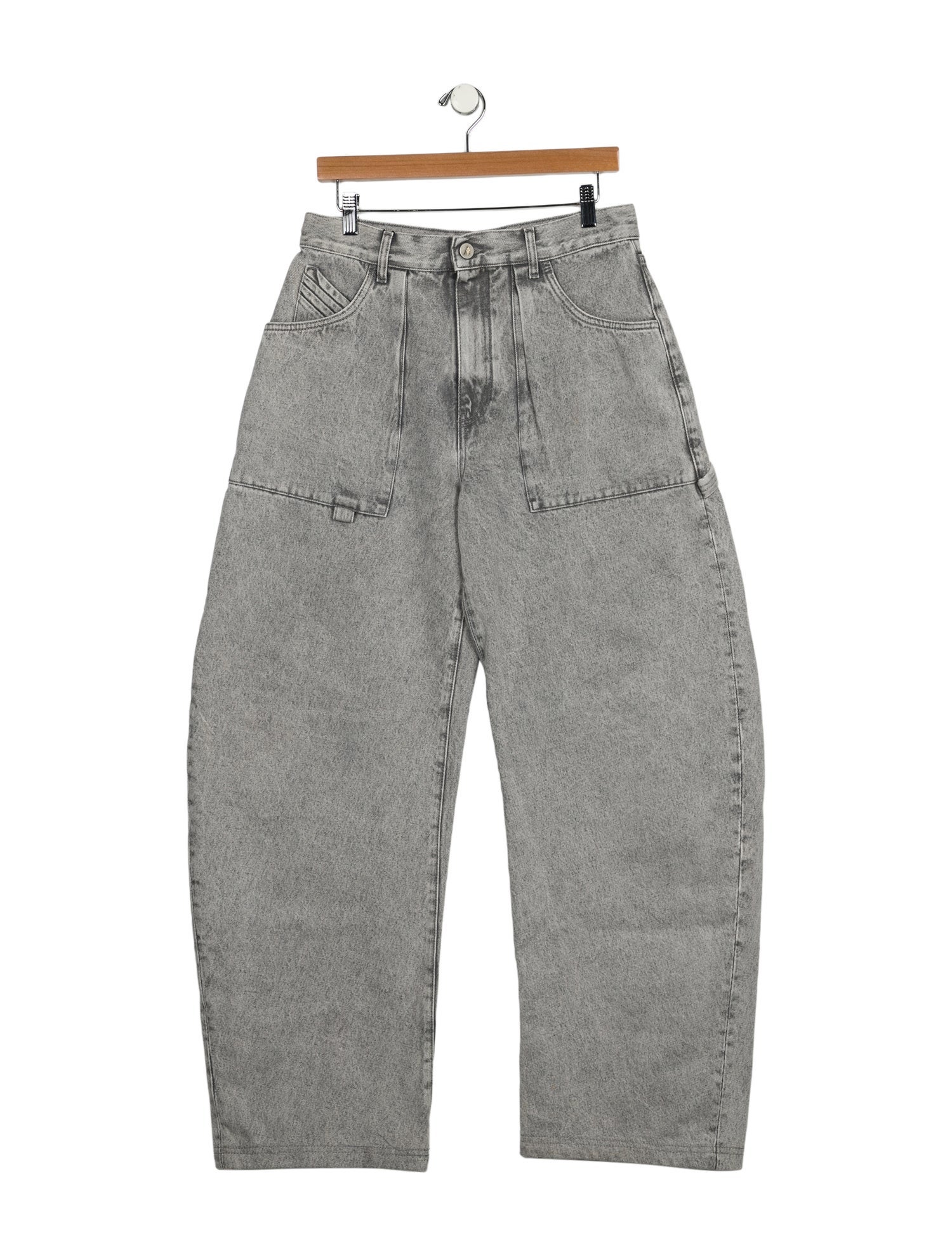 Attico High-Rise Wide Leg Jeans