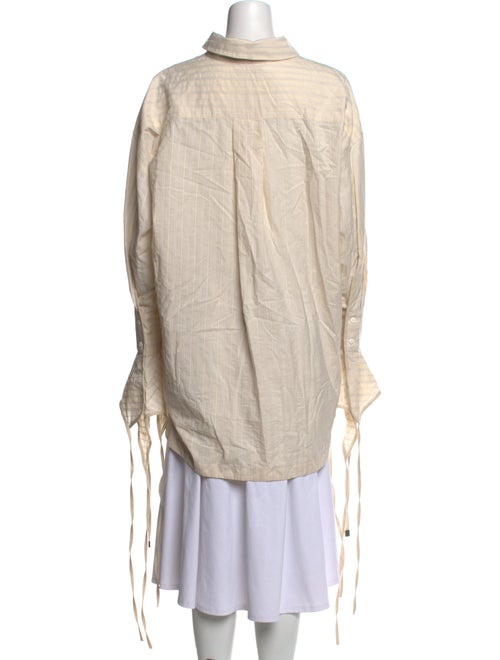 Attico Long Sleeve Button-Up Top