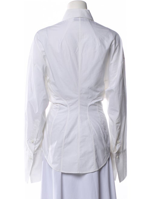 Attico Long Sleeve Button-Up Top